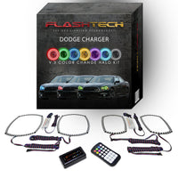 Dodge Charger V.3 Fusion Color Change LED Halo Headlight Kit 2011-2014