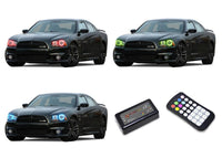 Dodge Charger V.3 Fusion Color Change LED Halo Headlight Kit 2011-2014
