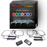 Dodge Charger V.3 Fusion Color Change LED Halo Headlight Kit 2011-2014
