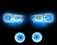 Dodge Charger V.3 Fusion Color Change Headlight & LED Halo Fog Light Kit 2011-2014