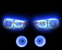 Dodge Charger V.3 Fusion Color Change Headlight & LED Halo Fog Light Kit 2011-2014
