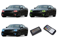 Dodge Charger V.3 Fusion Color Change Headlight & LED Halo Fog Light Kit 2011-2014