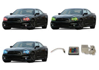 Dodge Charger V.3 Fusion Color Change LED Halo Headlight Kit 2011-2014