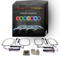 Dodge Charger V.3 Fusion Color Change LED Halo Headlight Kit 2011-2014