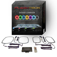 Dodge Charger V.3 Fusion Color Change LED Halo Headlight Kit 2011-2014