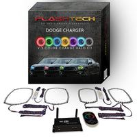 Dodge Charger V.3 Fusion Color Change LED Halo Headlight Kit 2011-2014
