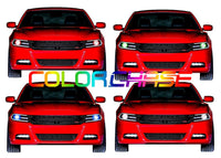Dodge Charger ColorChase LED Halo Headlight Kit 2015-2019