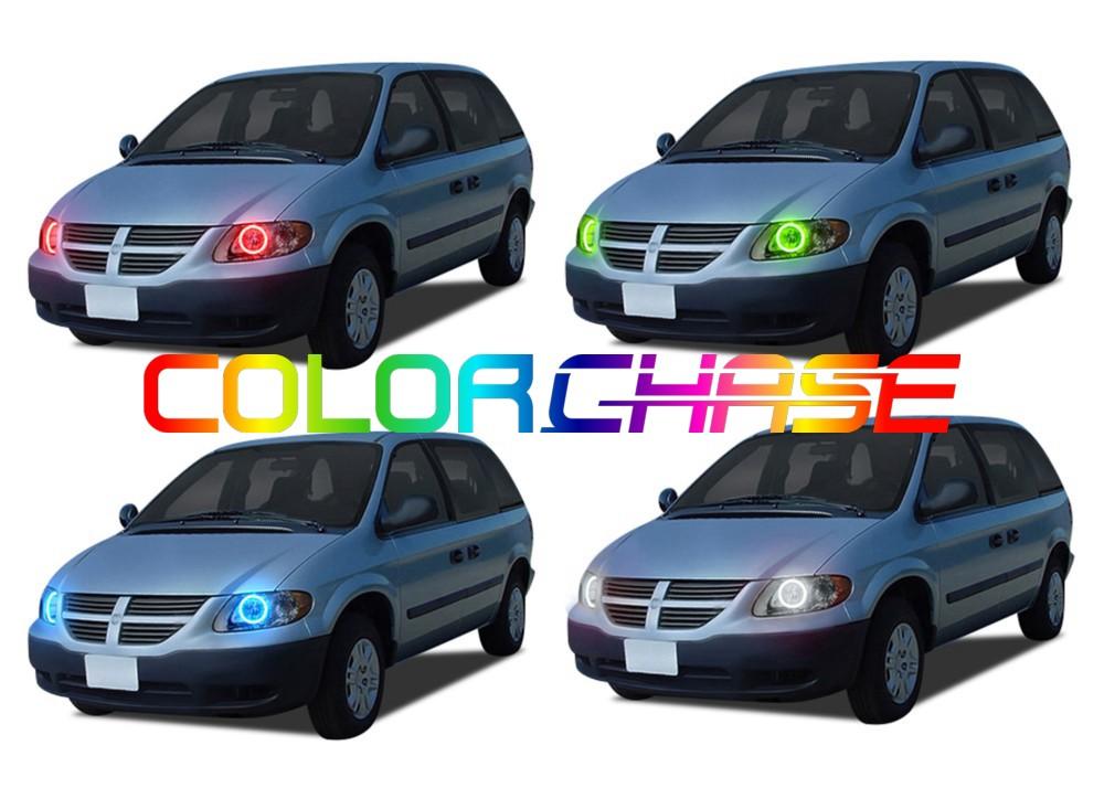 Dodge Caravan ColorChase LED Halo Headlight Kit 2001-2007