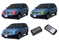 Dodge Caravan V.3 Fusion Color Change LED Halo Headlight Kit 2001-2007