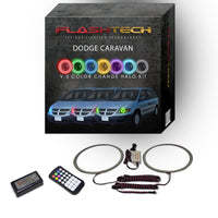 Dodge Caravan V.3 Fusion Color Change LED Halo Headlight Kit 2001-2007