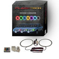 Dodge Caravan V.3 Fusion Color Change LED Halo Headlight Kit 2001-2007