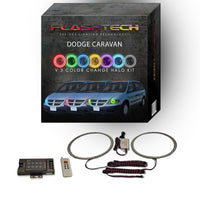 Dodge Caravan V.3 Fusion Color Change LED Halo Headlight Kit 2001-2007