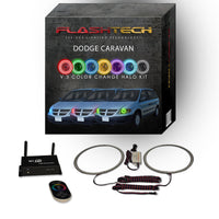 Dodge Caravan V.3 Fusion Color Change LED Halo Headlight Kit 2001-2007