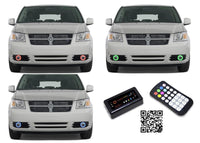 Dodge Caravan V.3 Fusion Color Change LED Halo Fog Light Kit 2005-2009