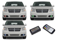 Dodge Caravan V.3 Fusion Color Change LED Halo Fog Light Kit 2005-2009