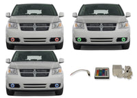 Dodge Caravan V.3 Fusion Color Change LED Halo Fog Light Kit 2005-2009
