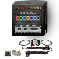 Dodge Caravan V.3 Fusion Color Change LED Halo Fog Light Kit 2005-2009