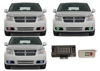 Dodge Caravan V.3 Fusion Color Change LED Halo Fog Light Kit 2005-2009