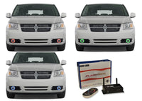 Dodge Caravan V.3 Fusion Color Change LED Halo Fog Light Kit 2005-2009