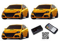 Dodge Dart V.3 Fusion Color Change LED Halo Headlight Kit 2014-2016