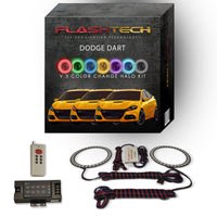 Dodge Dart V.3 Fusion Color Change LED Halo Headlight Kit 2014-2016