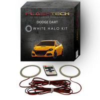Dodge Dart White LED Halo Headlight Kit 2014-2016