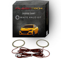 Dodge Dart White LED Halo Headlight Kit 2014-2016