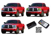 Dodge Dakota V.3 Fusion Color Change LED Halo Headlight Kit 2005-2007