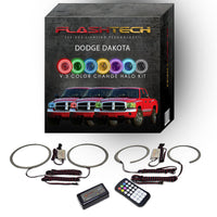 Dodge Dakota V.3 Fusion Color Change LED Halo Headlight Kit 2005-2007