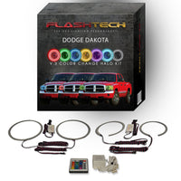 Dodge Dakota V.3 Fusion Color Change LED Halo Headlight Kit 2005-2007