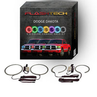 Dodge Dakota V.3 Fusion Color Change LED Halo Headlight Kit 2005-2007