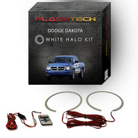 Dodge Dakota White LED Halo Headlight Kit 2008-2011