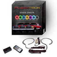 Dodge Dakota V.3 Fusion Color Change LED Halo Headlight Kit 1991-1996