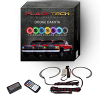 Dodge Dakota V.3 Fusion Color Change LED Halo Headlight Kit 1991-1996