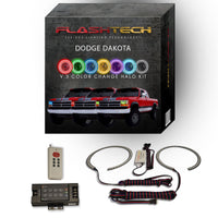 Dodge Dakota V.3 Fusion Color Change LED Halo Headlight Kit 1991-1996