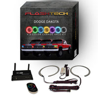 Dodge Dakota V.3 Fusion Color Change LED Halo Headlight Kit 1991-1996
