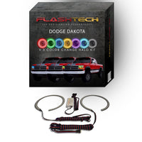 Dodge Dakota V.3 Fusion Color Change LED Halo Headlight Kit 1991-1996