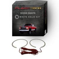 Dodge Dakota White LED Halo Headlight Kit 1991-1996
