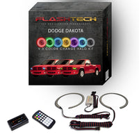 Dodge Dakota V.3 Fusion Color Change LED Halo Headlight Kit 1997-2004
