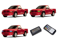 Dodge Dakota V.3 Fusion Color Change LED Halo Headlight Kit 1997-2004