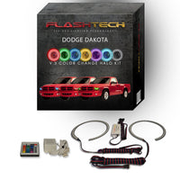 Dodge Dakota V.3 Fusion Color Change LED Halo Headlight Kit 1997-2004