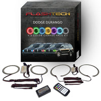 Dodge Durango V.3 Fusion Color Change LED Halo Headlight Kit 2004-2006