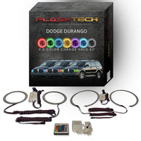 Dodge Durango V.3 Fusion Color Change LED Halo Headlight Kit 2004-2006