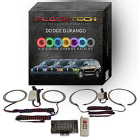 Dodge Durango V.3 Fusion Color Change LED Halo Headlight Kit 2004-2006