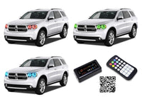 Dodge Durango V.3 Fusion Color Change LED Halo Headlight Kit 2011-2013