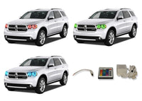 Dodge Durango V.3 Fusion Color Change LED Halo Headlight Kit 2011-2013
