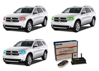 Dodge Durango V.3 Fusion Color Change LED Halo Headlight Kit 2011-2013