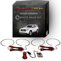 Dodge Durango White LED Halo Headlight Kit 2011-2013