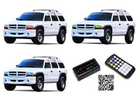 Dodge Durango V.3 Fusion Color Change LED Halo Headlight Kit 1999-2003