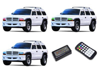 Dodge Durango V.3 Fusion Color Change LED Halo Headlight Kit 1999-2003